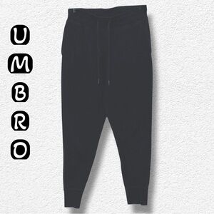 💡UMBRO BLACK DRAWSTRING WAIST FRONT POCKETS JOGGERS